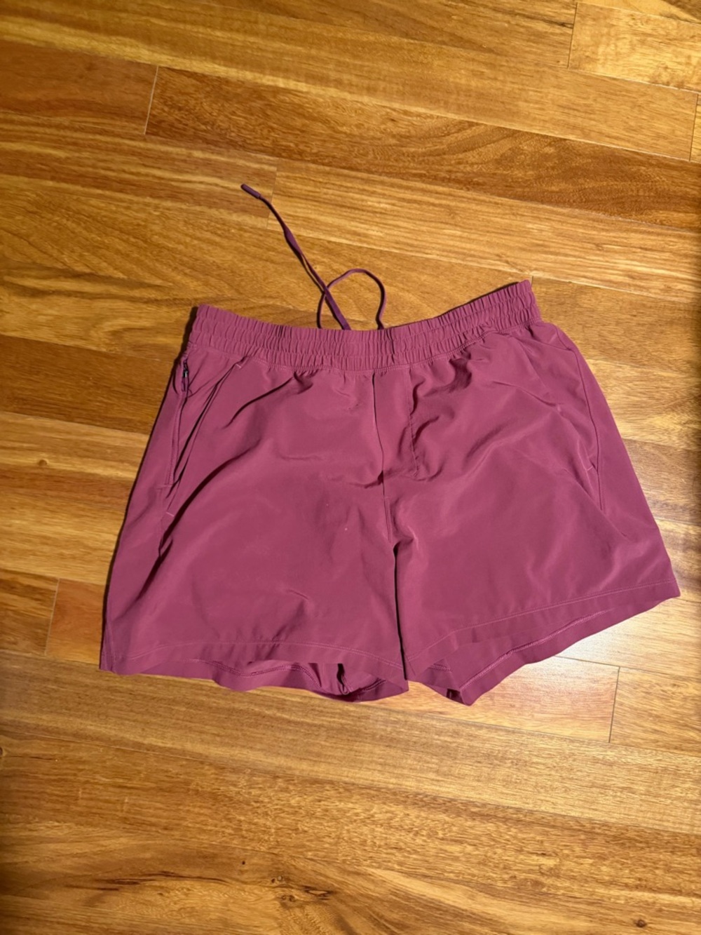 lululemon athletica washed Mauve pace breaker linerless shorts. 5 inch inseam